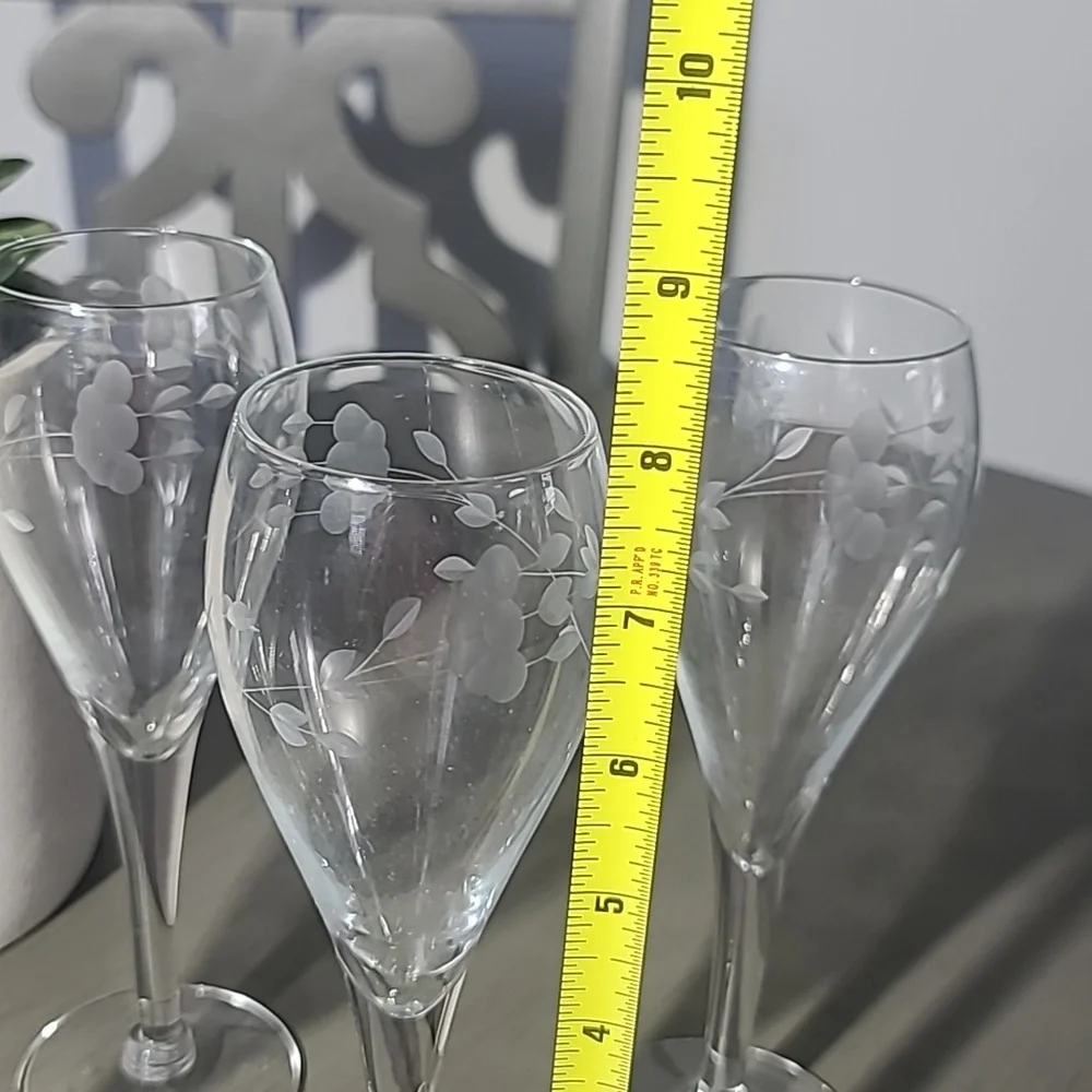 Princess House Crystal Herritage Champagne Flutes - Set of 4